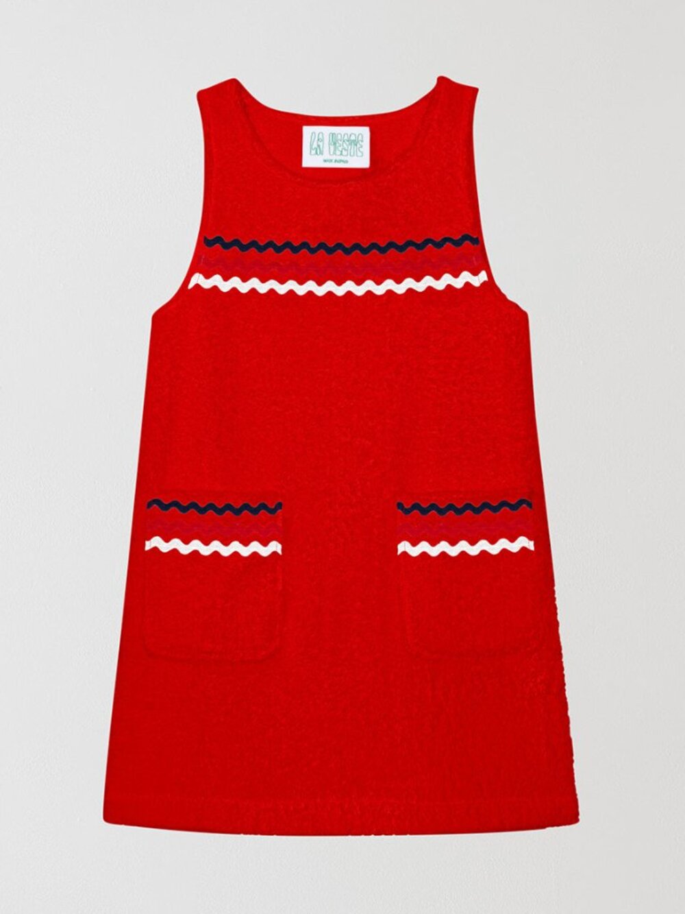 La Veste mini towel dress - red